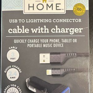 Complete Home Micro USB Cable With Charger - 3 Foot - #318008